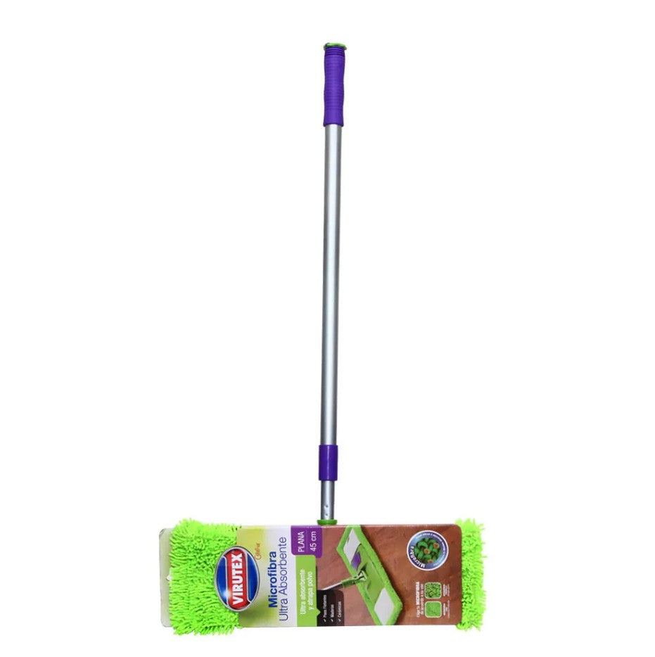 Mopa Trapeador Microfibra Lavable Absorbente 45 cm Virutex