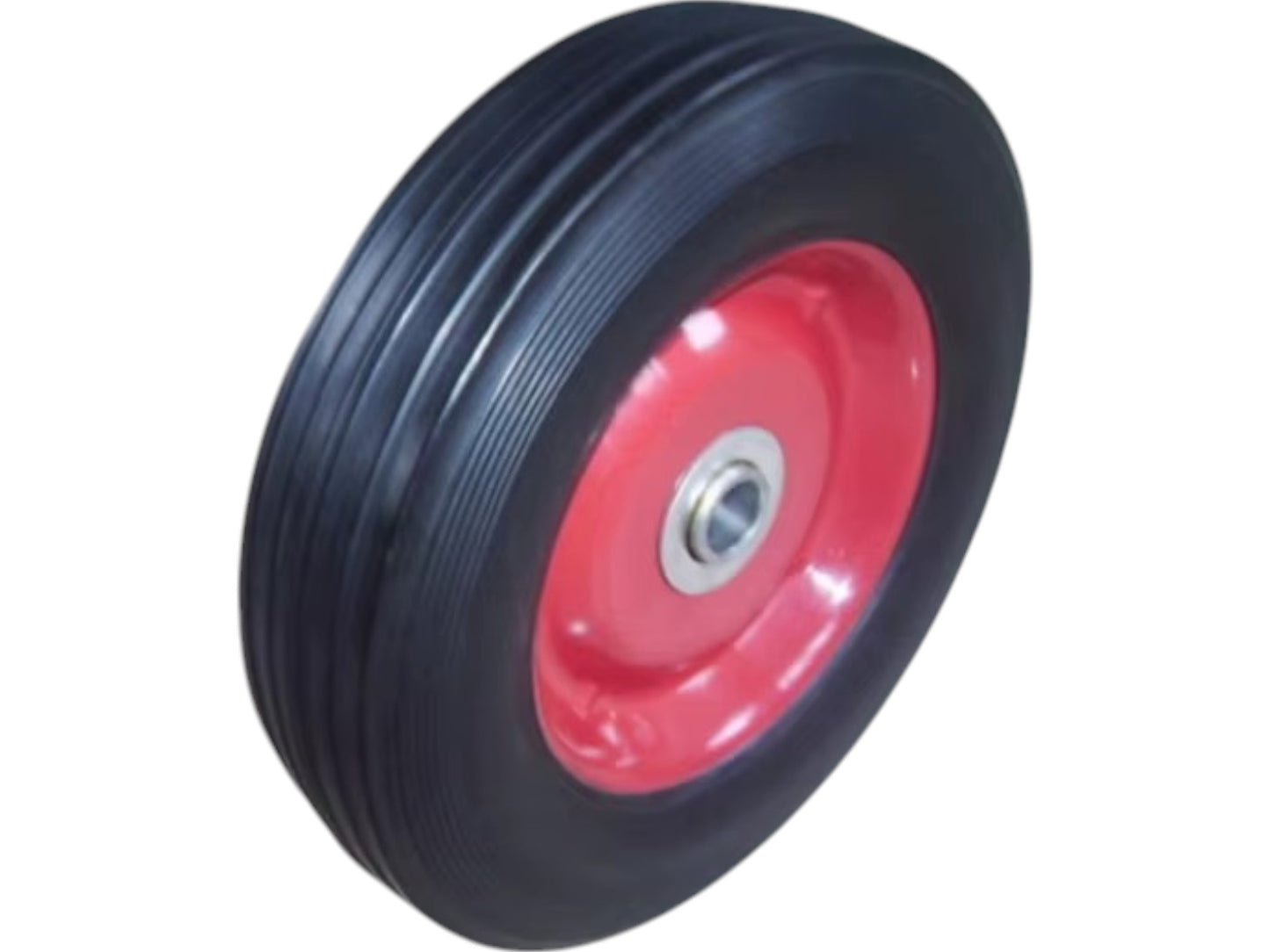 Pack 2 Ruedas Goma Solida Carros Yegua Carga Pesada 15 cm
