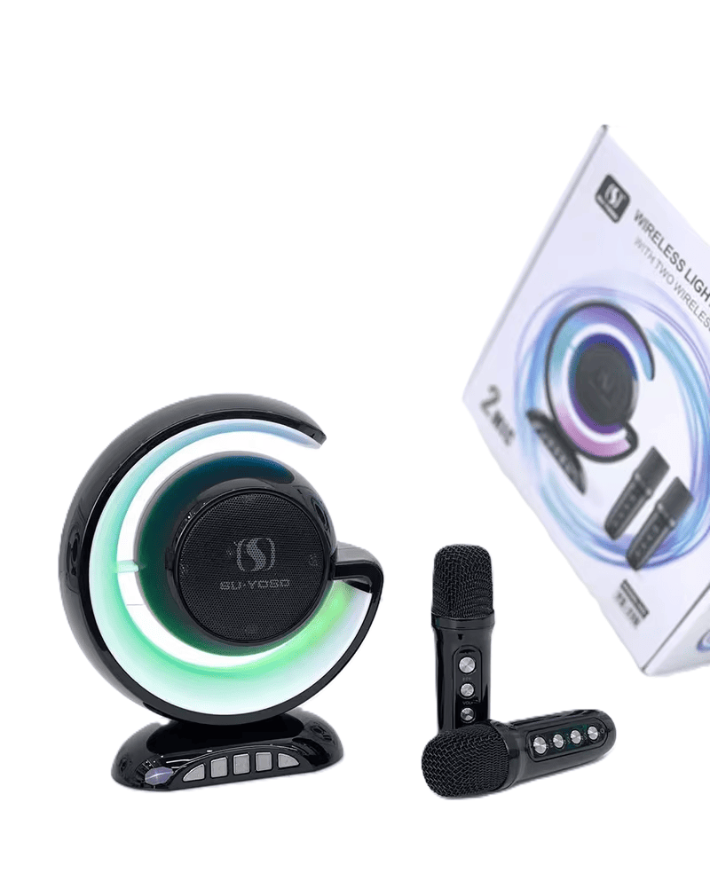 Parlante Karaoke Bluetooth Portatil YS-110 Micrófonos Luces