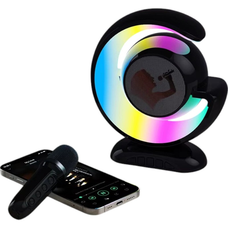 Parlante Karaoke Bluetooth Portatil YS-110 Micrófonos Luces