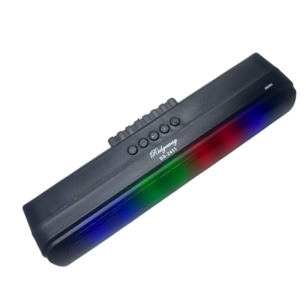 Potente Altavoz Bluetooth Barra Sonido Portátil Luces LED