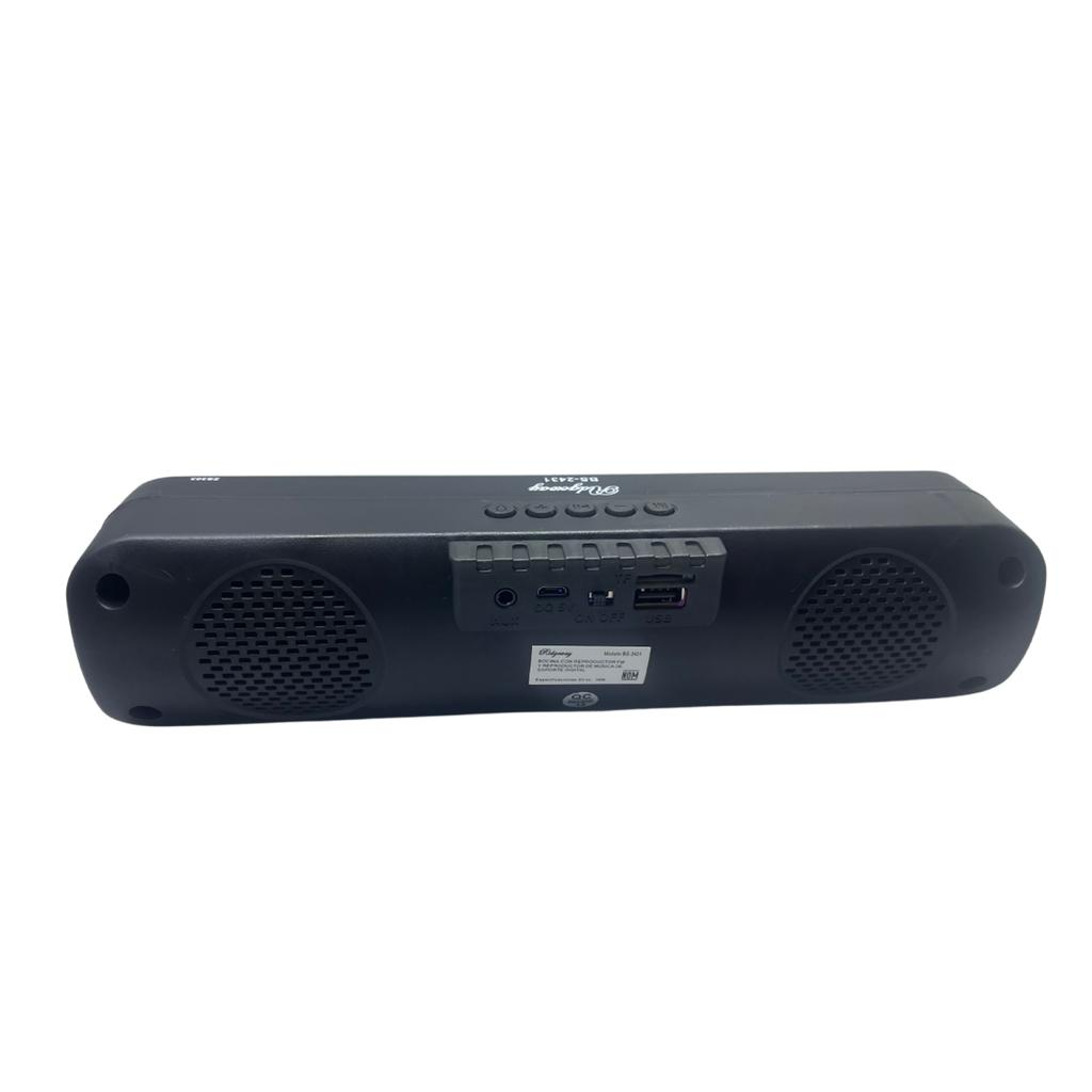 Potente Altavoz Bluetooth Barra Sonido Portátil Luces LED