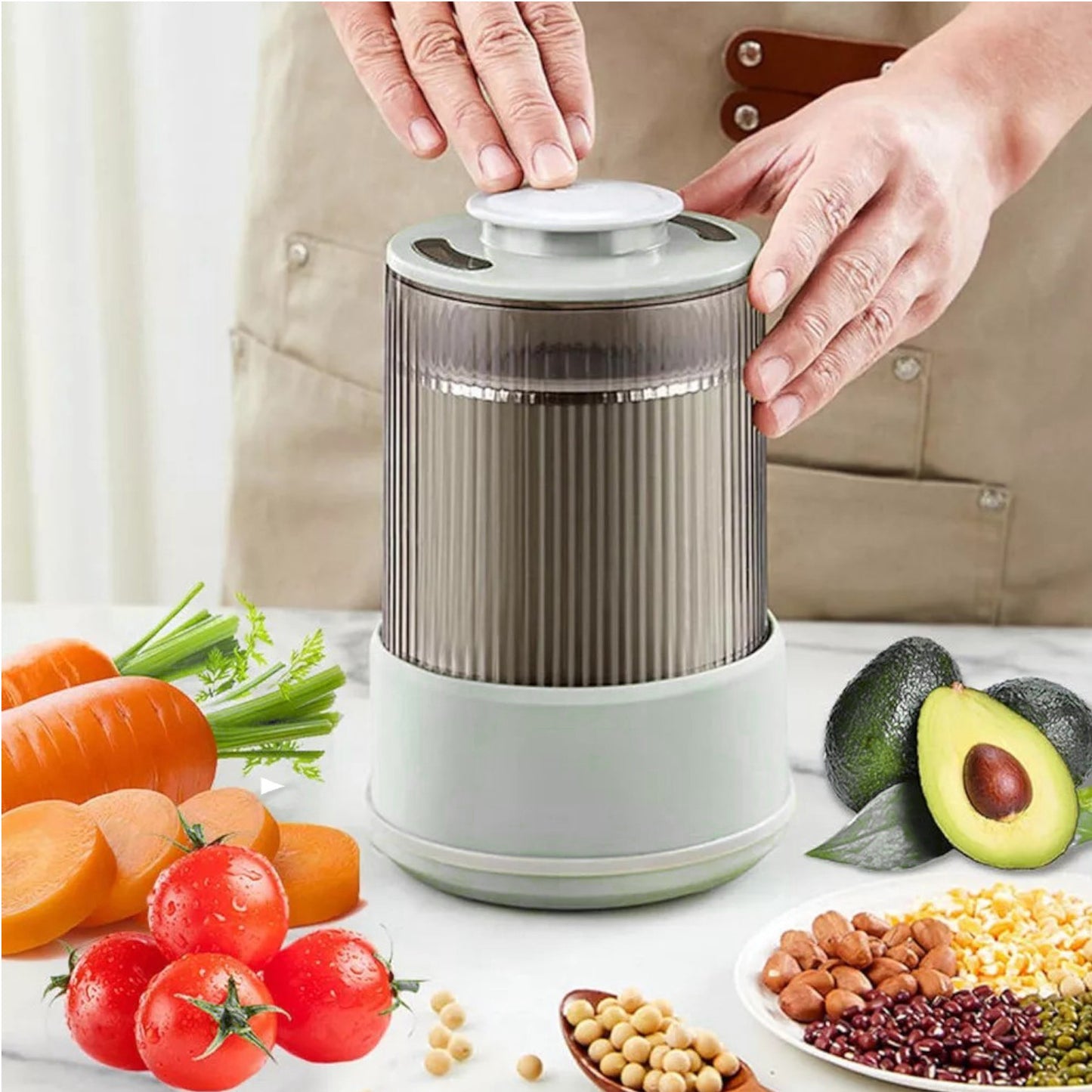 Procesador Alimentos Picadora Eléctrica Potente 500ml RAF