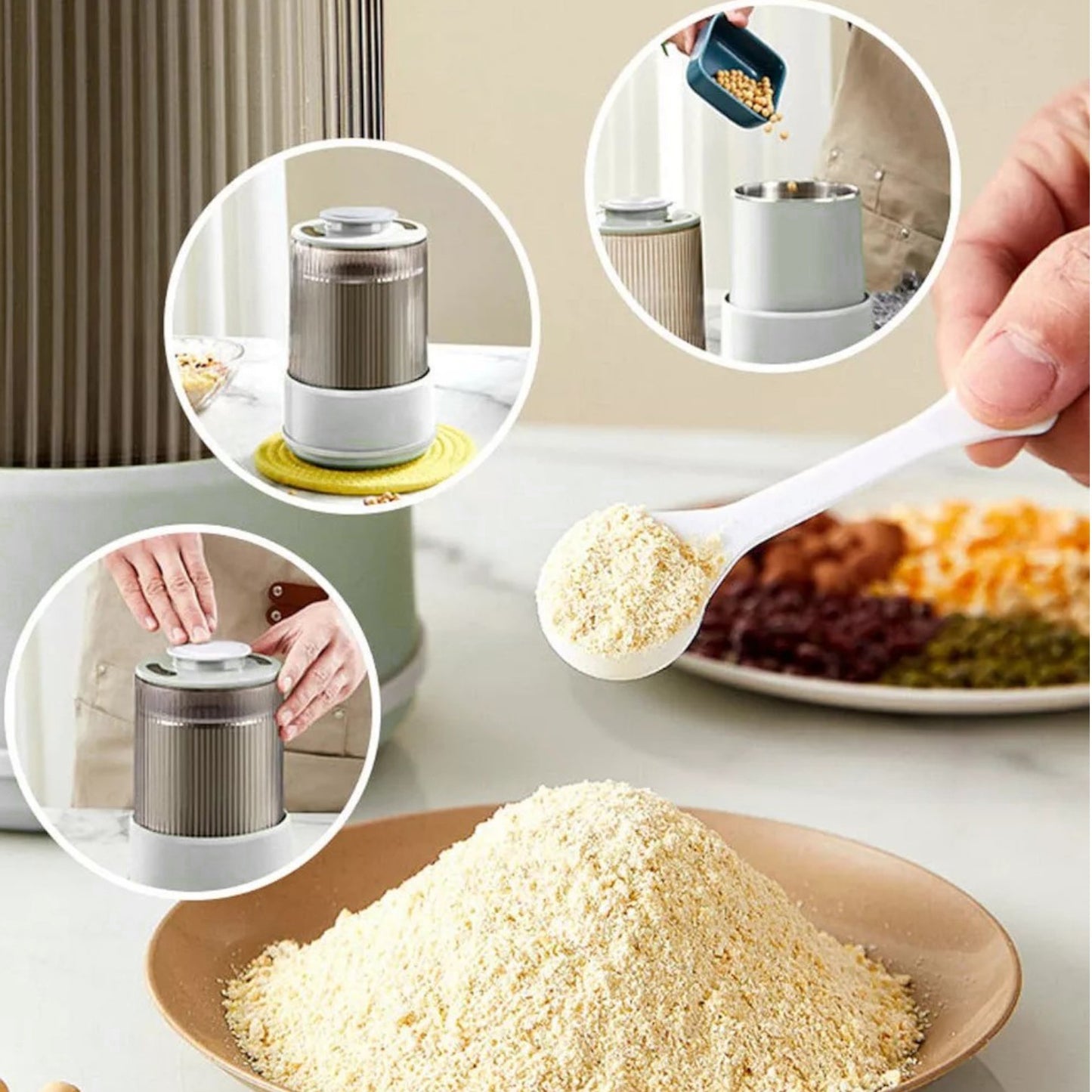 Procesador Alimentos Picadora Eléctrica Potente 500ml RAF