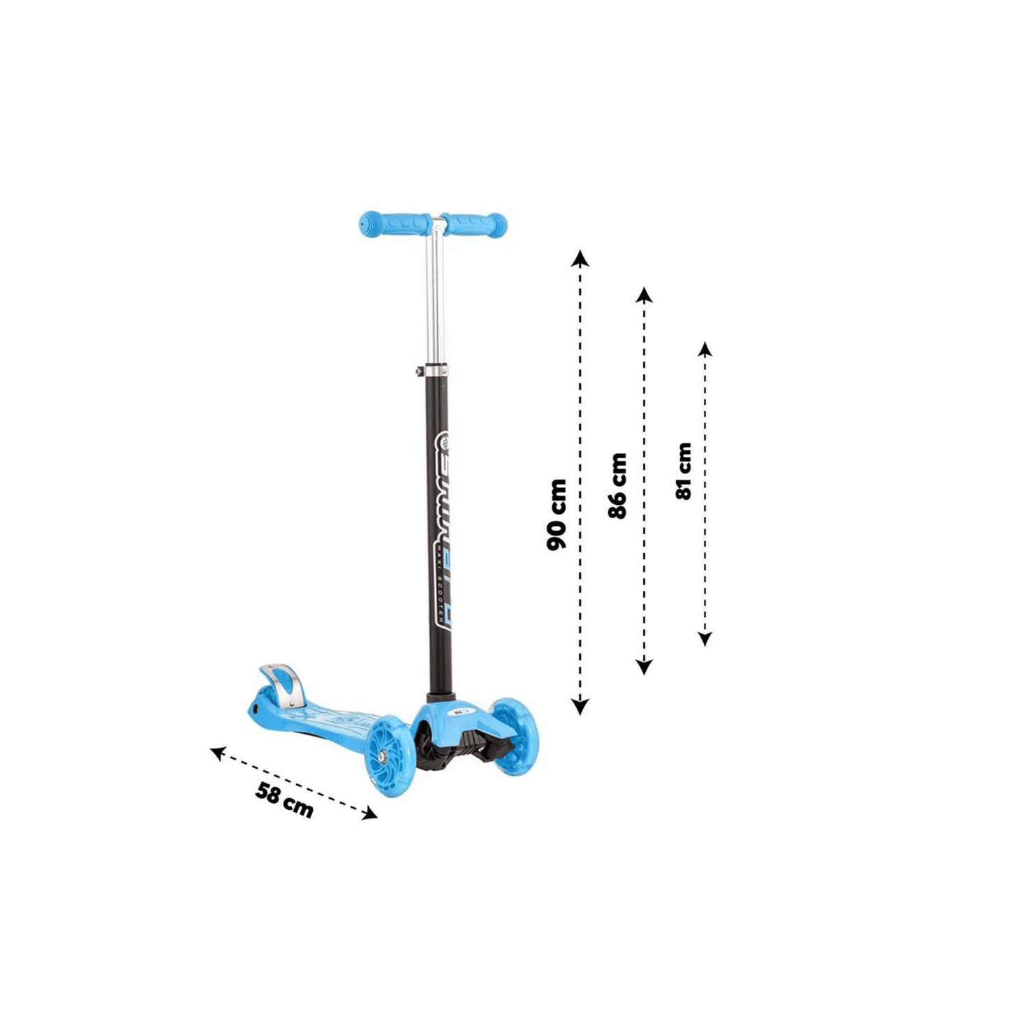 Scooter Tres Ruedas Patinete Plegable Resistente Infantil
