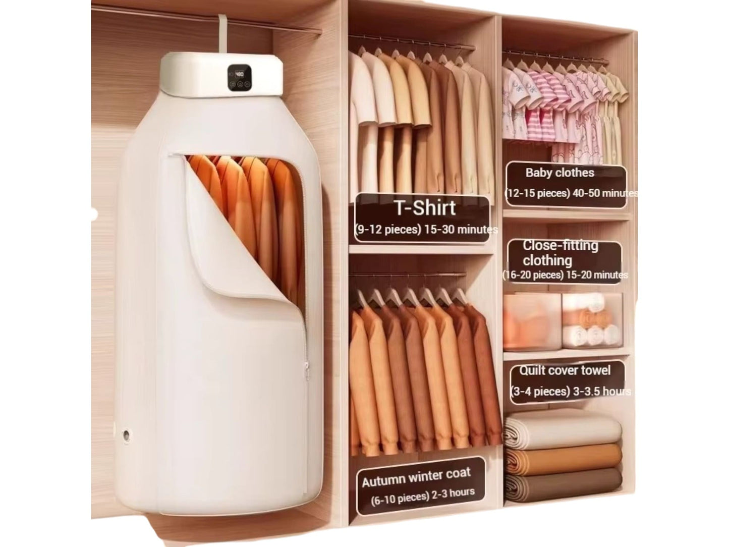 Secadora Ropa Rapida Electrica Mini Plegable Portatil Viaje