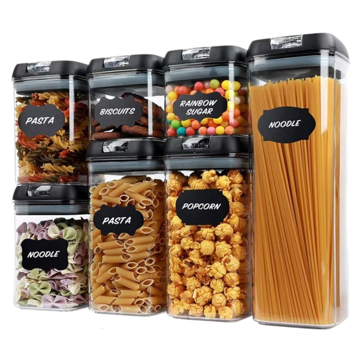 Set 7 Contenedores Envases Organizador Despensa Cocina IRM