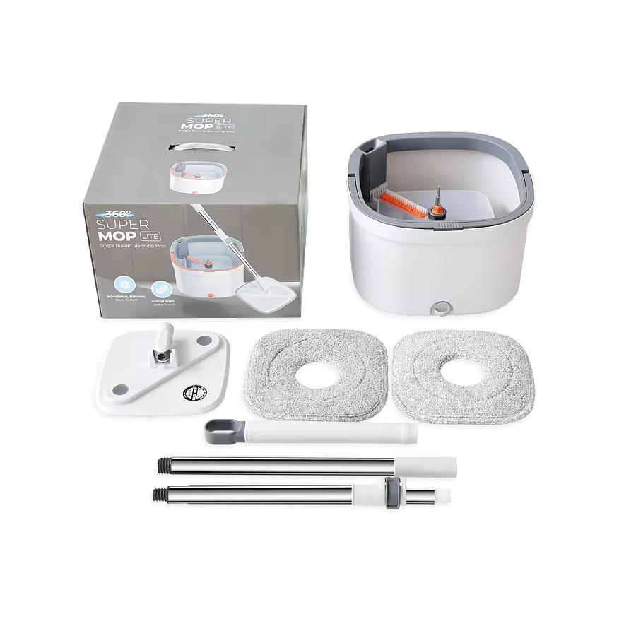 Trapeador Mopa Giratorio 360° Microfibra Limpia Piso Fregona