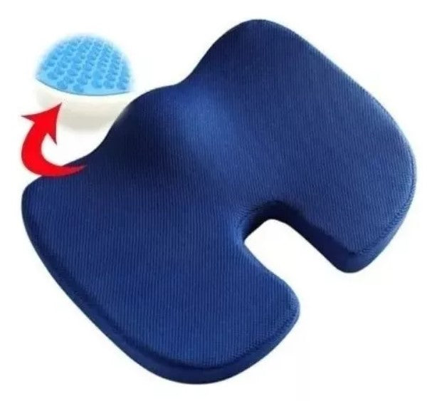 Asiento Cojín De Gel Viscoelastico Coxis Ortopédico Lumbar
