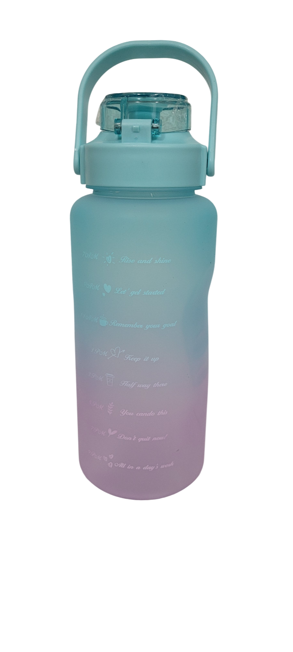 Botella Agua Motivacional Indicador Medida 2 Litros Stickers