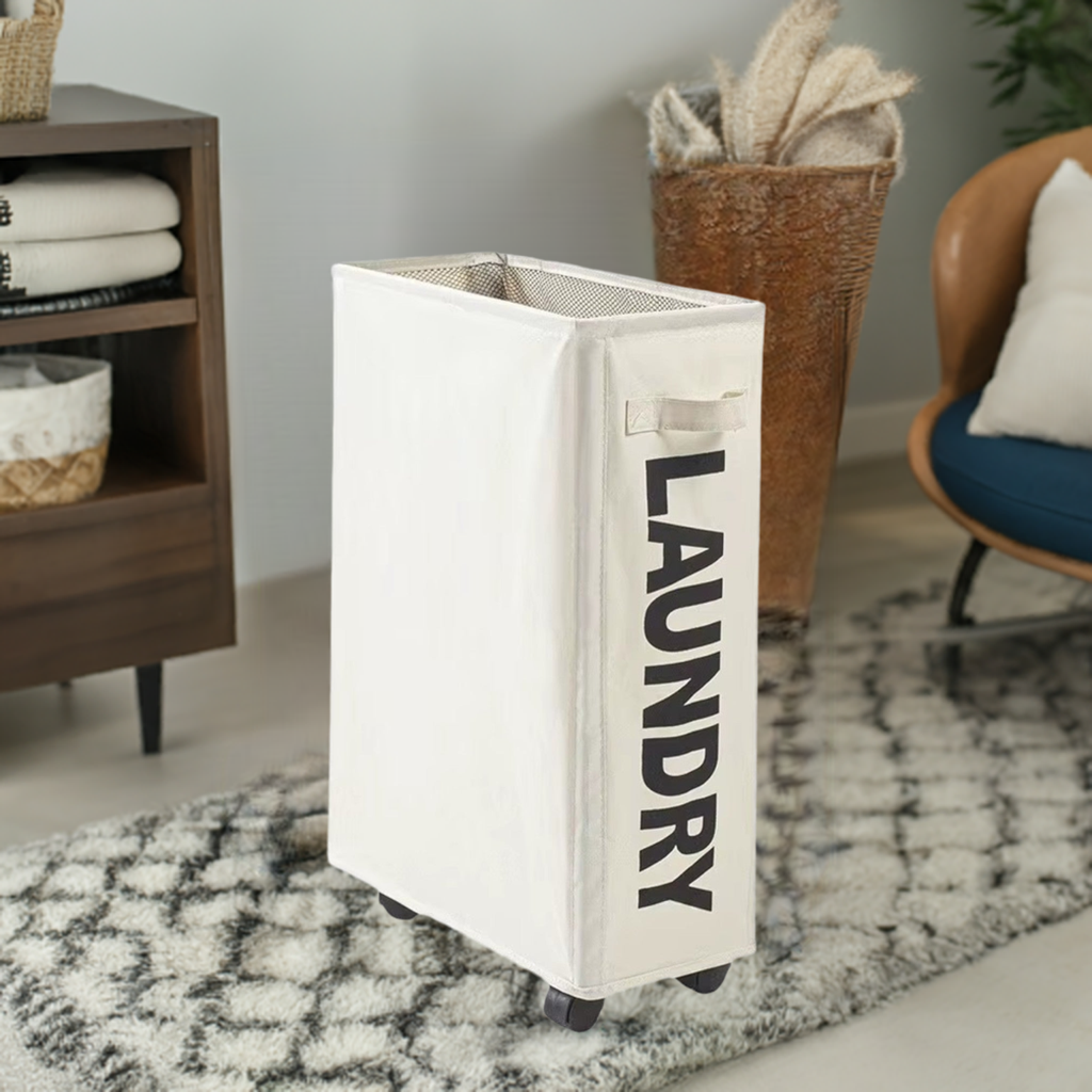 Cesto Bolsa Carrito Lavandería Plegable 2en1 Ropa Ruedas IRM