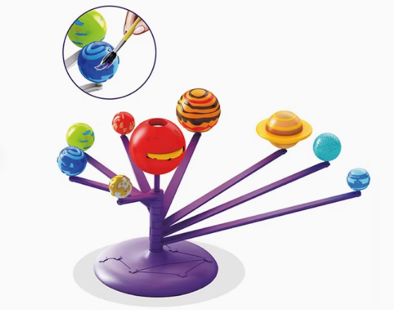 Sistema Solar 3D Interactivo Modelo Giratorio con Proyección de Imágenes Planetarias
