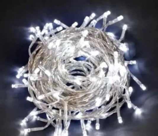 Luces A Pila Para Navidad Blancas Led 6m Guirnaldas