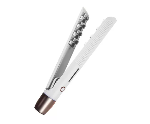 Mini Plancha Clip Esponjoso Color Blanco de Cerámica