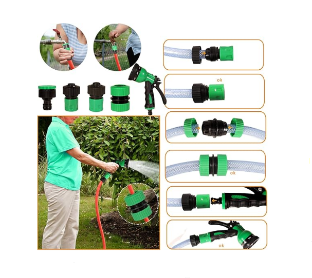 Kits De Boquillas Para Manguera De Jardín con 8 patrones