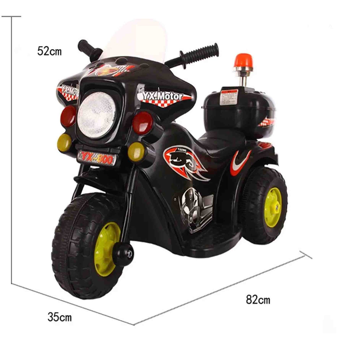 Moto Policial V2 M25 Electrica Correpasillo Luces Sonido