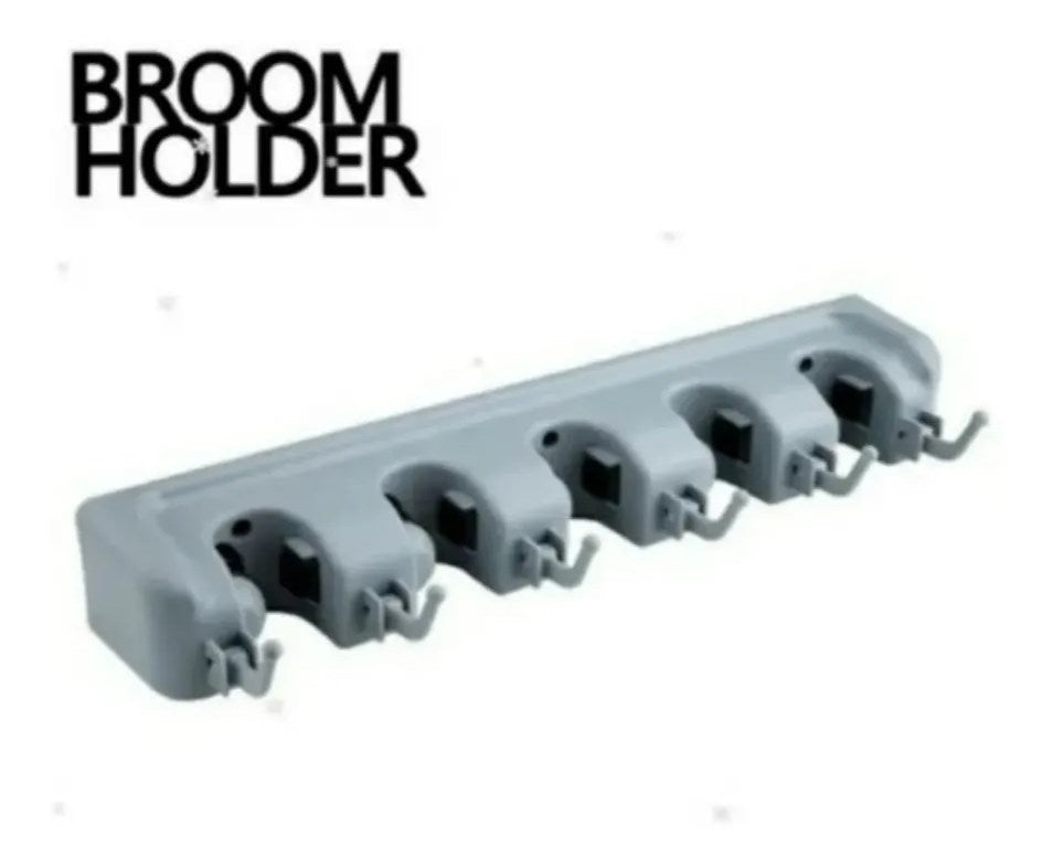 Organizador De Pared Escobas Accesorio Cocina Broom Holder