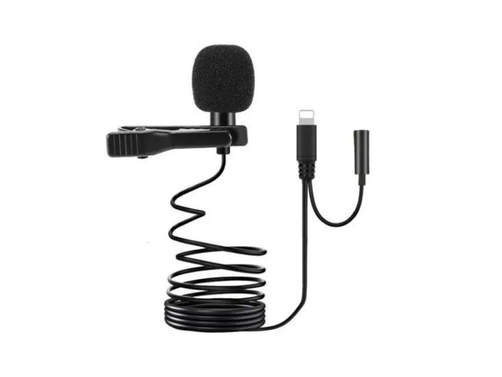 Micrófono Lavalier Para iPhone Lightning Solapa Condensador
