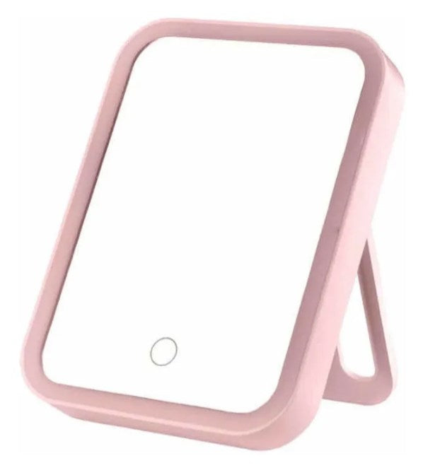 Espejo Luz Led De Maquillaje Tactil Recargable Usb Cosmetico