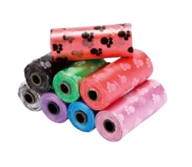 Pack 6 Rollo Bolsa Desechos Perro Repuesto Mascota 90 Bolsas