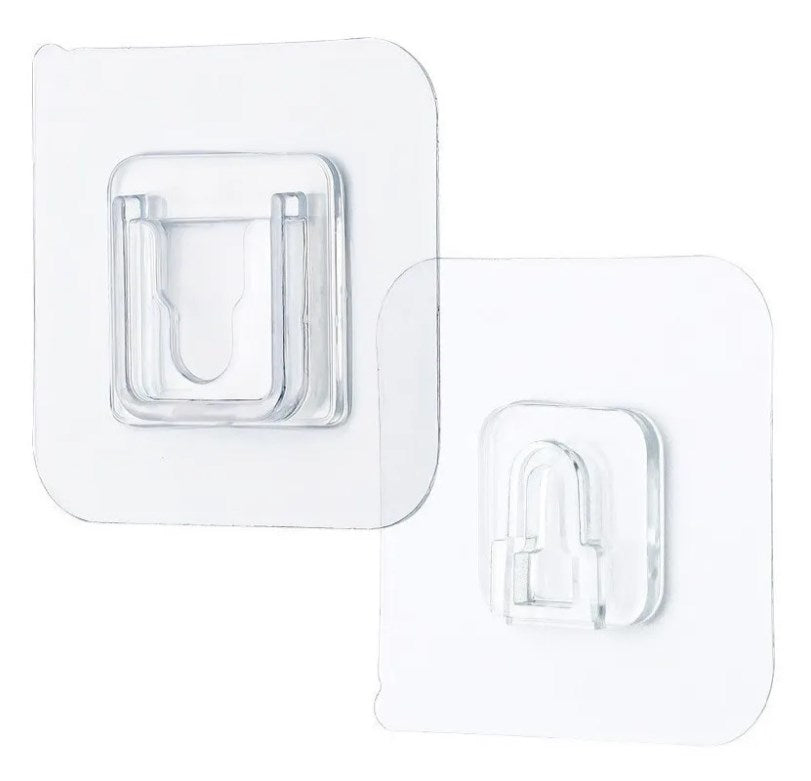 Pack 10 Ganchos De Pared Adhesivos De Doble Cara (20 Piezas)