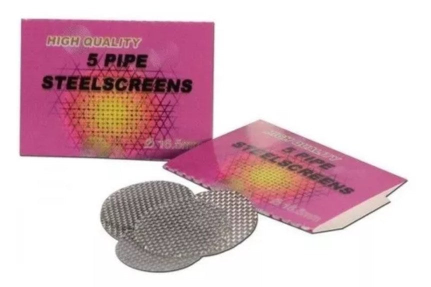 40 Pack 5 Rejillas Metálicas Para Pipa Screens Filters 20mm