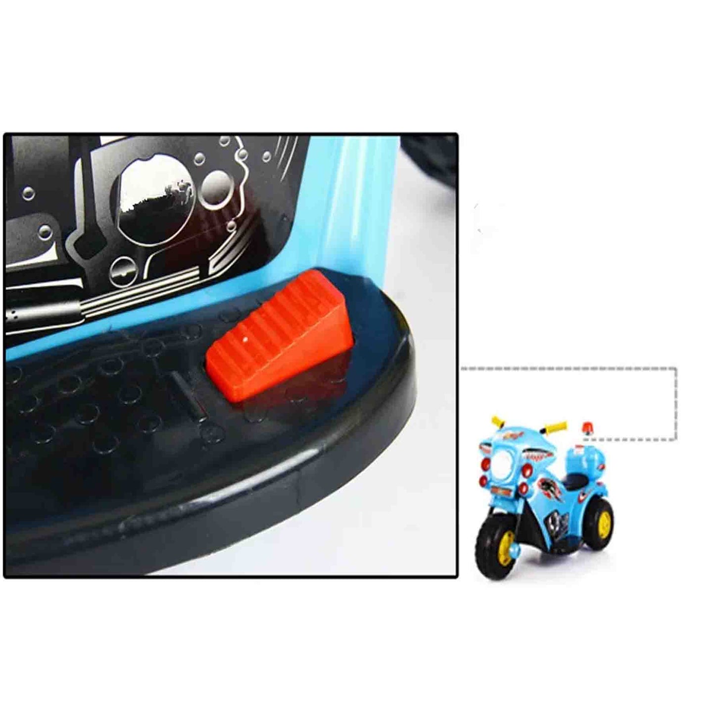 Moto Policial V2 M25 Electrica Correpasillo Luces Sonido