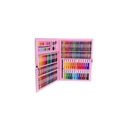 Set Maleta Arte 168 Piezas Lápices Pintura Colorear Dibujar