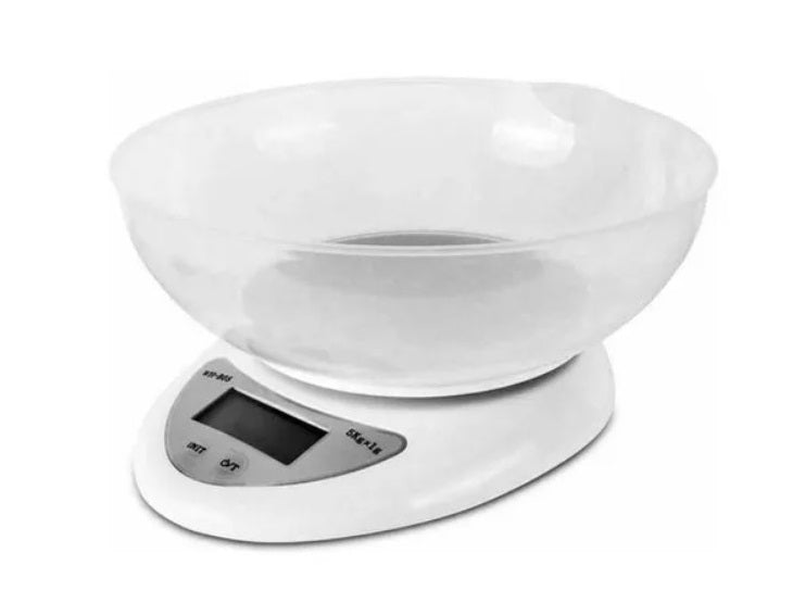 Balanza Digital Comida Cocina Pesa 1g A 5kg + Bowl Y Pilas