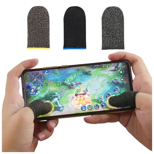 Set 2 Dedales Gamer Funda Dedo Transpirable Táctil Sin Sudor