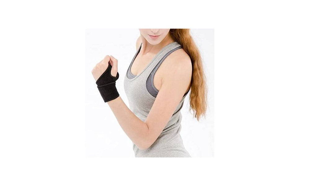 Muñequera Pulgar Deportiva Protección Elástica Muñeca Y Mano