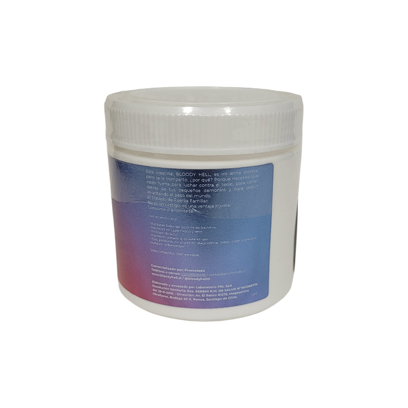 Creatina Monohidratada Bloody Hell 300 Gramos 60 Servicios