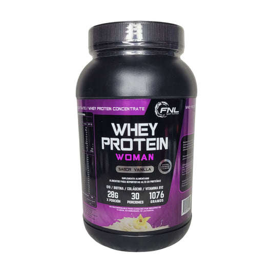 Suplemento Proteína Mujer FNL Whey Protein Colágeno Q10