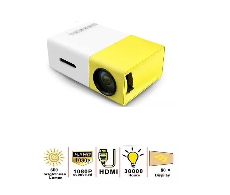 Proyector Led Portatil Full Hd 1080p Hdmi, Usb, Sd + Control