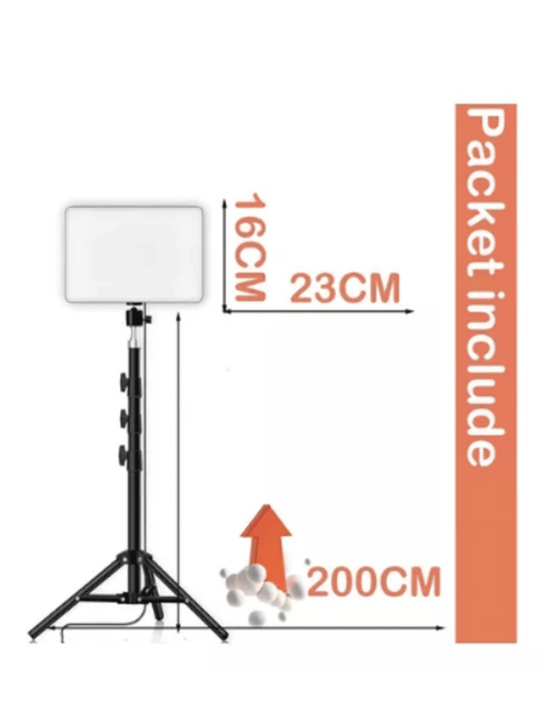 Lampara Panel Fotografico Luz Led Con Soporte Pl-26