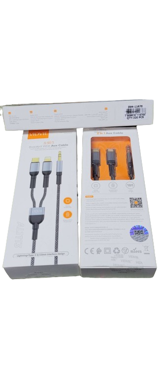 Cable Audio Vidvie USBC Lightning Celular Iphone Jack 3.5mm