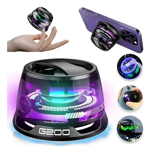 Mini Parlante G200 Magnetico Bluetooth RGB Celular Portatil