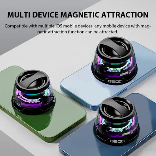 Mini Parlante G200 Magnetico Bluetooth RGB Celular Portatil