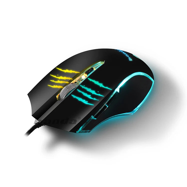 Mouse Gamer Banda Xierra P1 USB RGB 3600 DPI 6 Botones Negro
