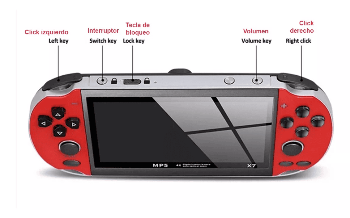 Mini Consola Videojuego Portátil Pantalla LCD Color Juegos