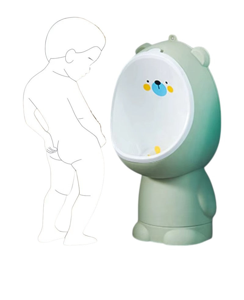 Orinal Vasenilla Infantil Oso Anti Salpicaduras Baño Pared