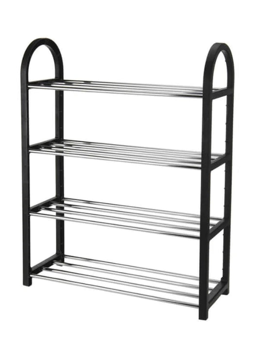 Zapatero Organizador Mueble Acero Inoxidable 4 Niveles 65 cm