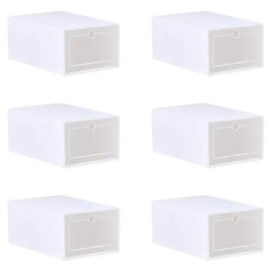 Pack 6 Caja Organizador Zapato Estante Armarble Apilable