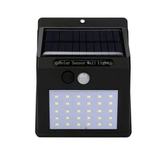 Foco Luz Solar 30 Led Sensor Movimiento Impermeable Exterior