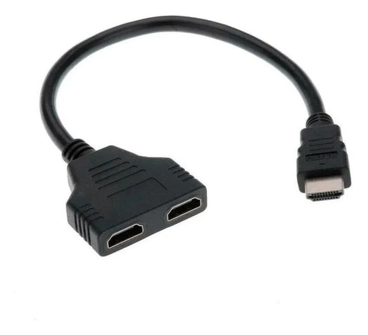 Cable Tipo Hdmi 1 Macho A Doble 2 Hembra Adaptador