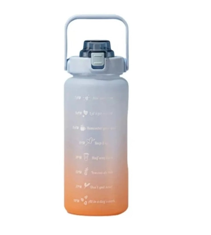 Botella De Agua Con Medidor Motivacional 2 L Pines Y Stikers