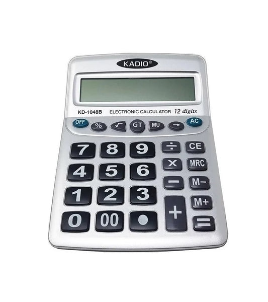 Calculadora De Escritorio Kadio Kd-1048b Grande 12 Dígitos