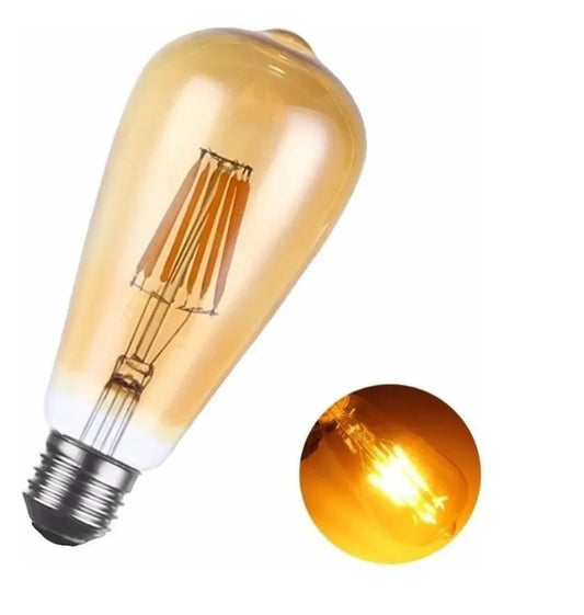 Ampolleta Led Tipo Edison 4 Watts Color Oro Retro Vintage