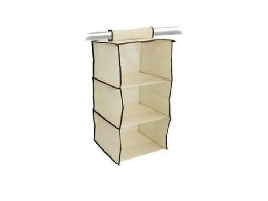 Organizador De Ropa Colgante 3 Divisiones 30x30x60