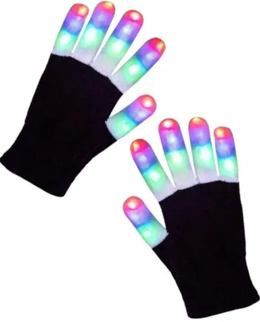 Guantes Mágicos Luces Led Colores 6 Modos Iluminación